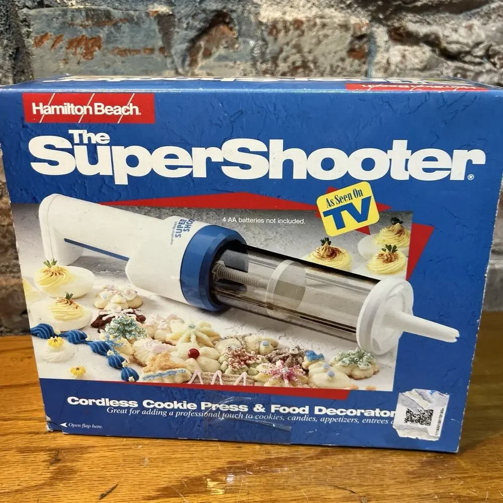 Hamilton Beach Super Shooter Cordless Cookie Press Battery Decorator TESTED